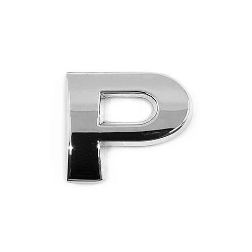 Chrome Letter 'P'