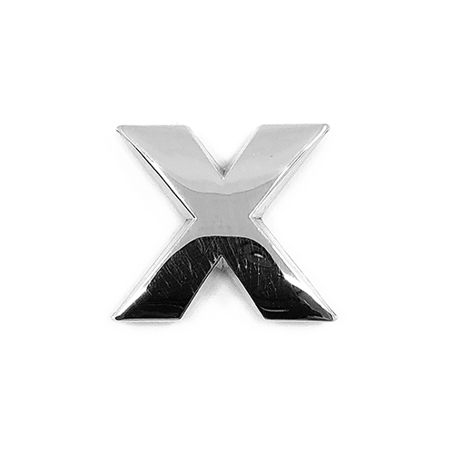 Chrome Letter 'X'