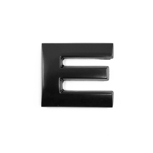 Matte Black Letter 'E'